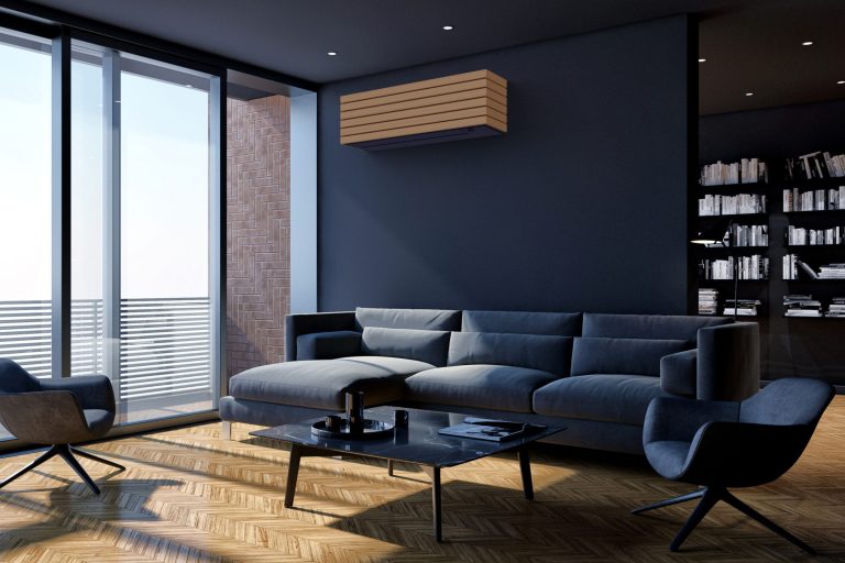 RAS DSK10 Klimatizácia Daiseikai 10 Wood Blue living room Klimatizácia Daiseikai 10 RAS DSK10 Wood Blue living room